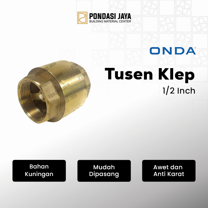 Tusen Klep 1/2" Onda | Tusen Klep Onda