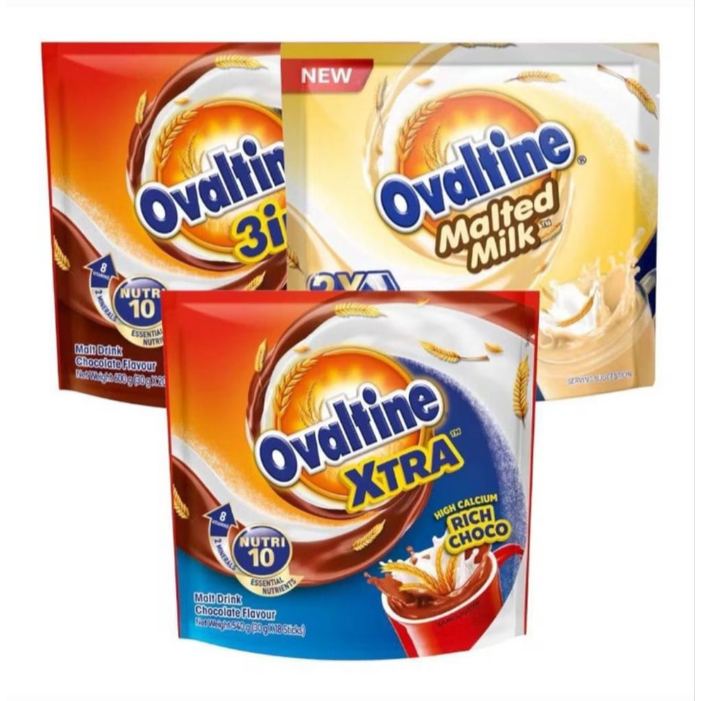 

Ovaltine Malted Milk , Ovaltine Xtra Rich Choco , 3in1 Choco Malt Malaysia Halal