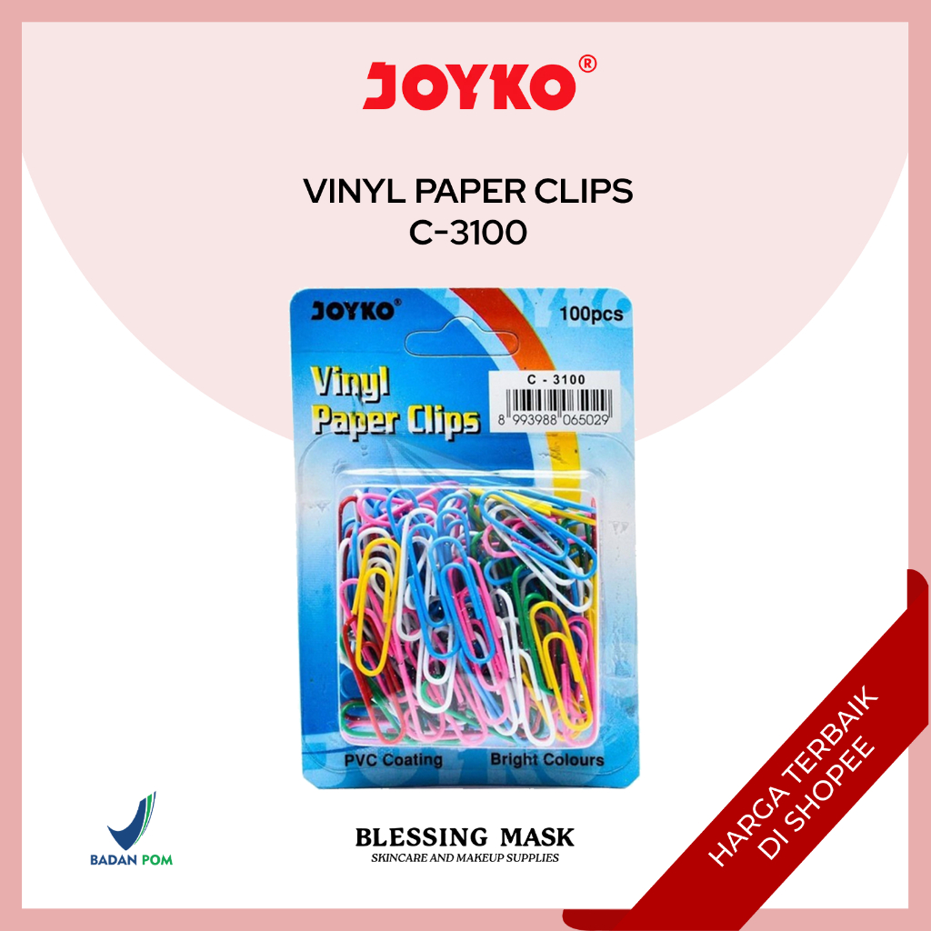 

JOYKO Paper Clip | Klip Warna Joyko C-3100 | ATK Blessingmask
