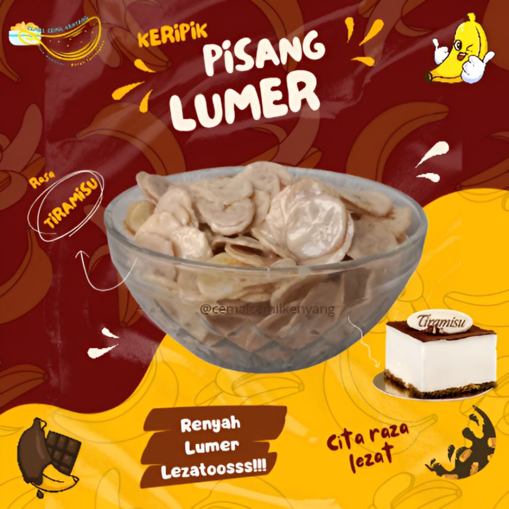 

Keripik Pisang Lumer CCK Rasa Tiramisu