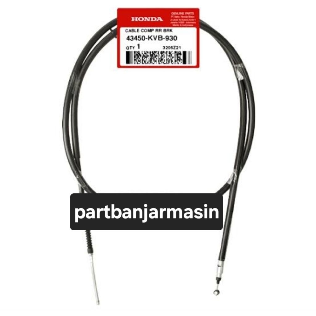 43450KVB930 KABEL REM BELAKANG VARIO 110 KARBU KABEL REM BELAKANG VARIO CW 110 KARBU KABEL REM VARIO