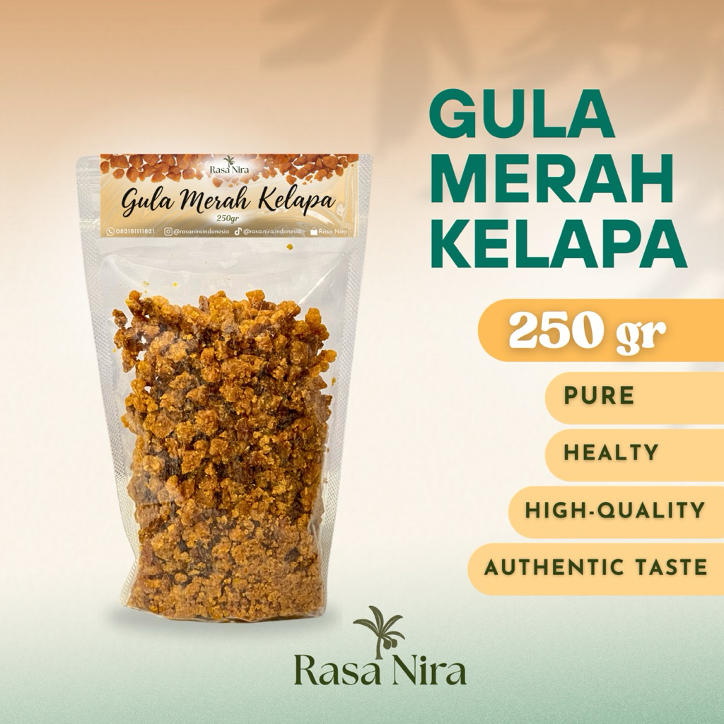

{Rasa Nira} Gula Merah Kelapa Alami (Butiran Kecil) 250 gram