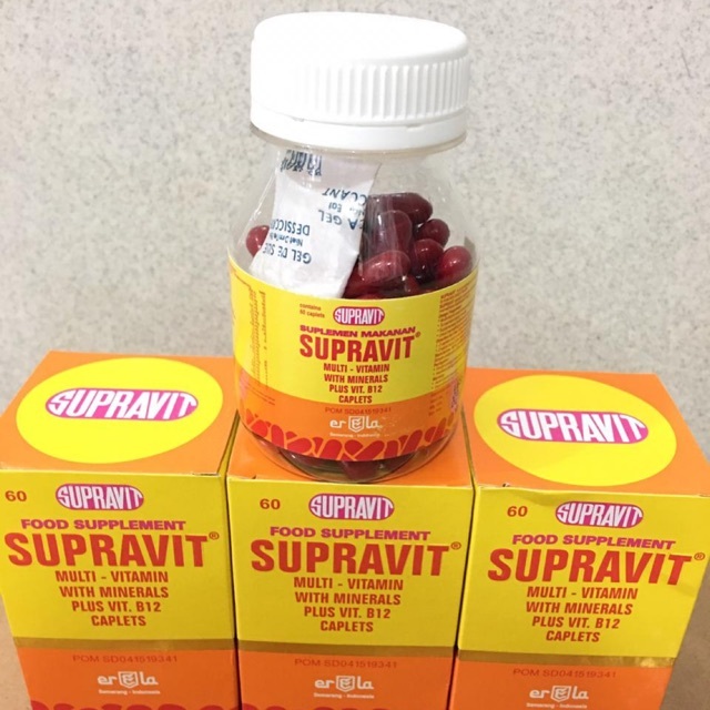 supravit- menjaga sistem kekebalan tubuh, serta mencegah dan mengobati anemia.