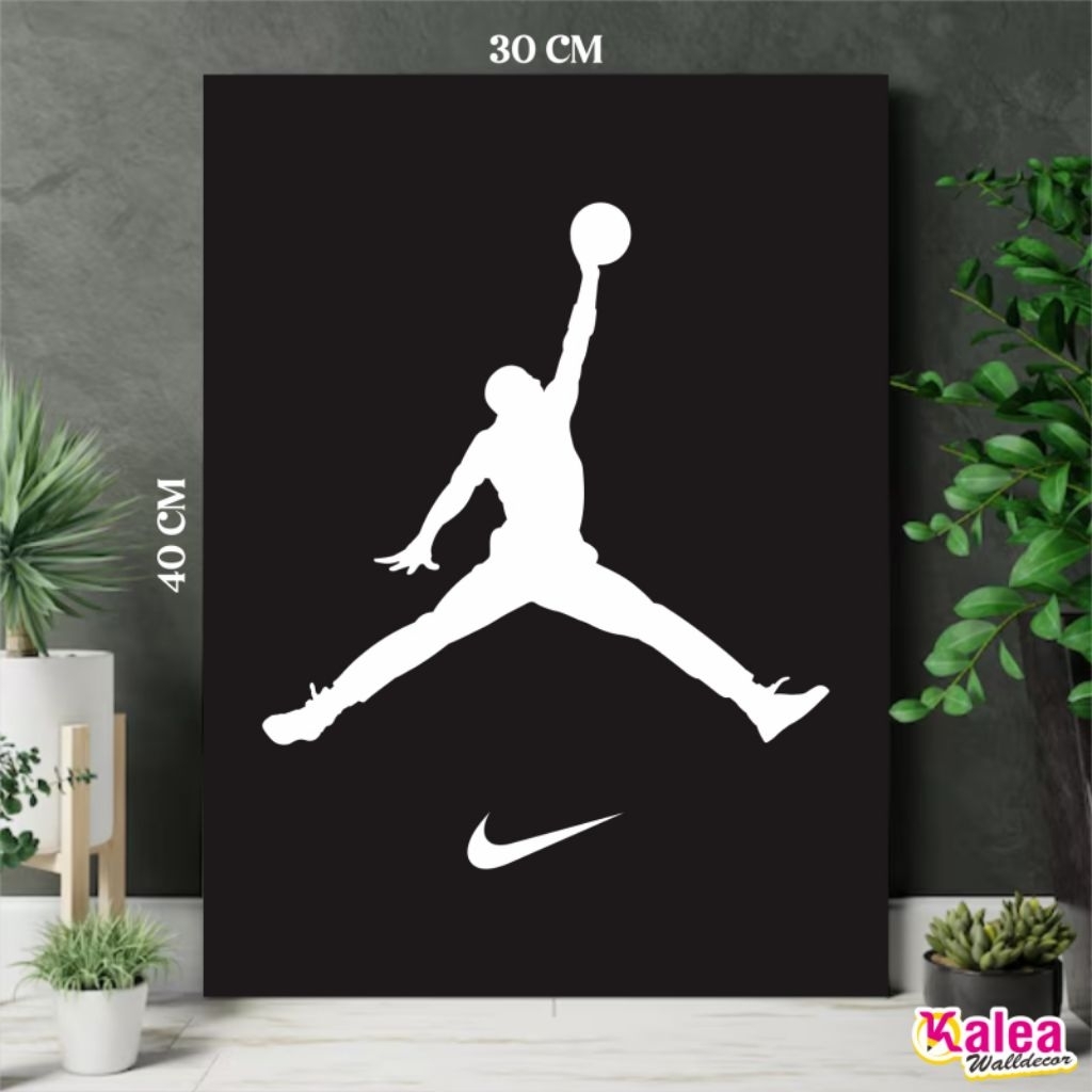 (Jumbo) 1 Set Hiasan Dinding Nike Jordan /  Walldecor Nike Jordan / Poster Kayu Nike Jordan
