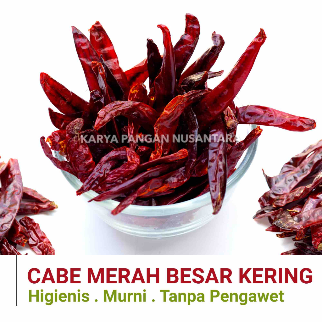 

CABE MERAH KERING CABE KERING BESAR CHILI DRY DRIED CHILIES 100 GRAM