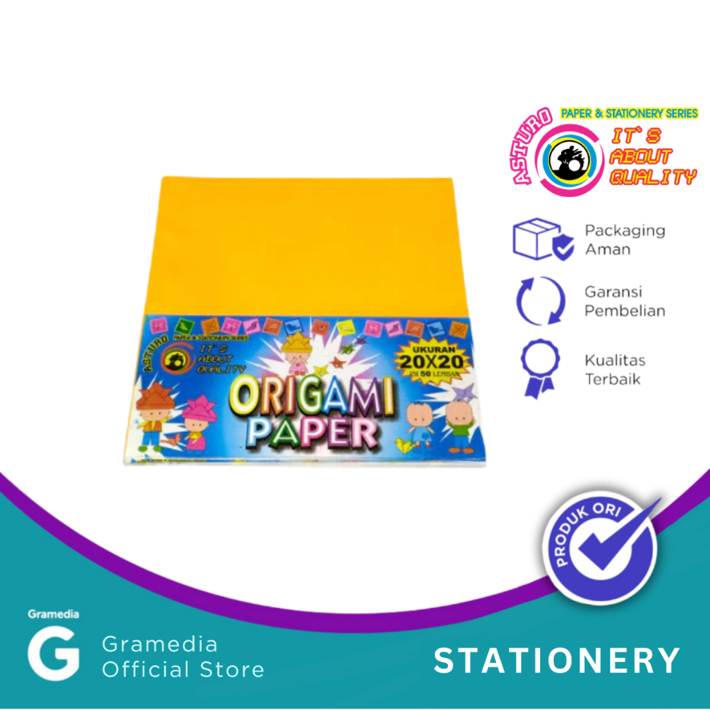 

Gramedia Pekanbaru - ORIGAMI PAPER ASTURO 20 X 20CM 50 SHEETS