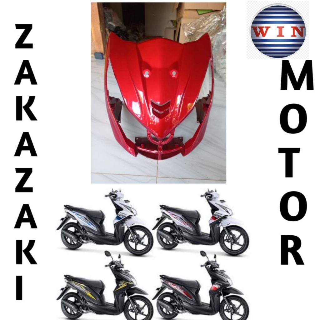 WIN - panel lampu depan beat FI / cover temeng lampu depan beat FI thn 2013 2014 2015 2016