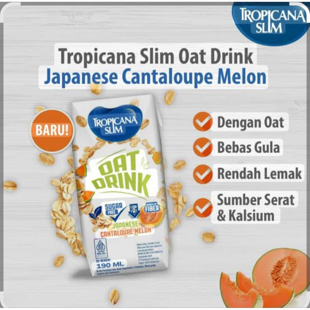 

tropicana slim oat drink cantalope melon 190ml