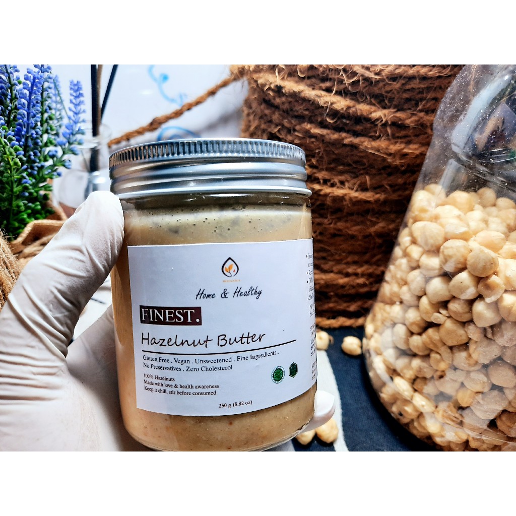 

NUTRIFERA Selai Kacang Hazelnut Murni / Hazelnut Butter Tanpa Pemanis Tanpa Pengawet 100gr/250gr