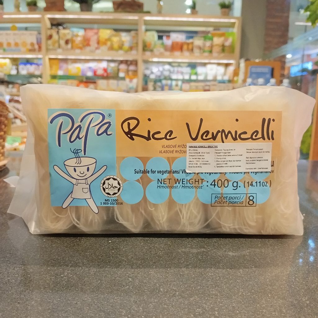

Rice Vermicelli Brick Type by Papa 400g