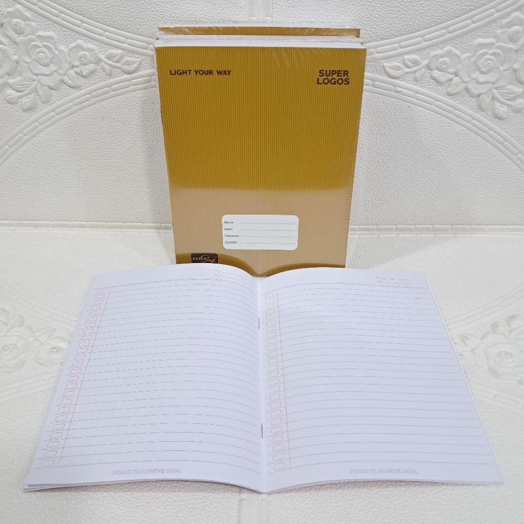 

10 Pcs Buku Tulis 38 Lembar Sampul Coklat Paper One Super Logos