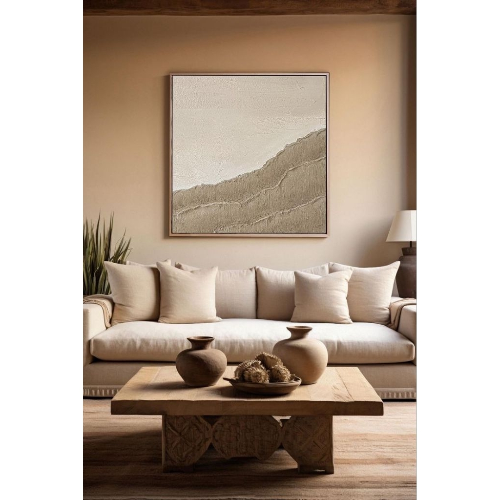 lukisan minimalis cat timbul