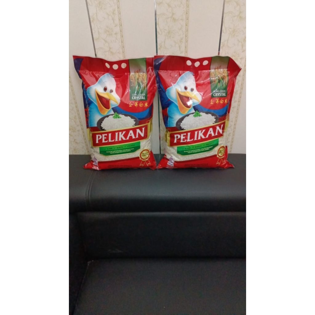 

BERAS PELIKAN 5KG(2SAK@5KG=10KG)