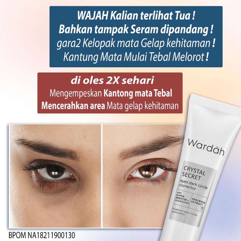 TERLARIS Penghilang Mata panda Pencerah Kelopak mata Pembersih mata panda Penghilang kantung mata pe