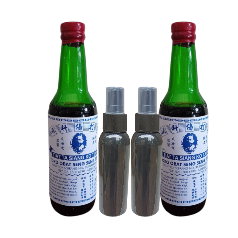 120ml arak gosok tiat ta ; arak tiat ta i=siang spray botol ; arak gosok china ; pegal linu keseleo 