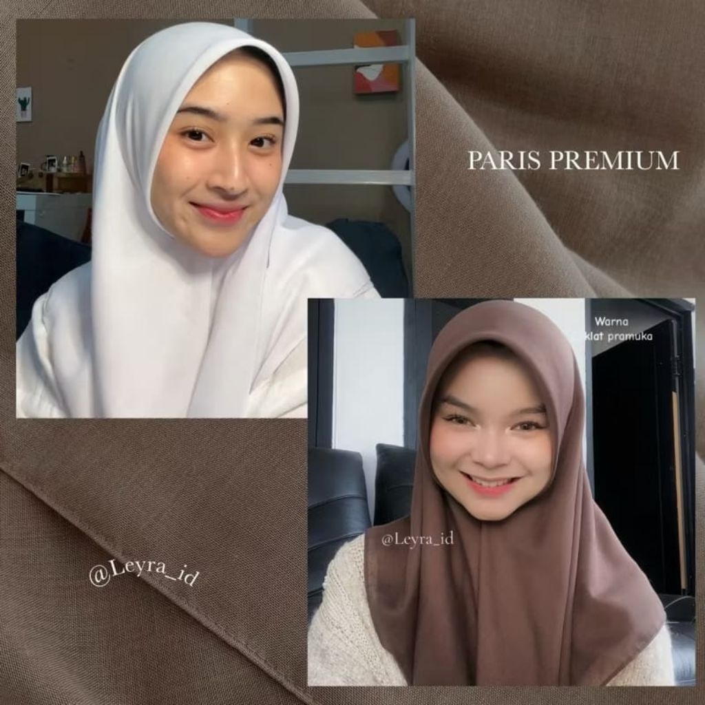SEGI EMPAT PARIS PREMIUM BY KAYLA SCRAF/HIJAB SEGI EMPAT SEKOLAH