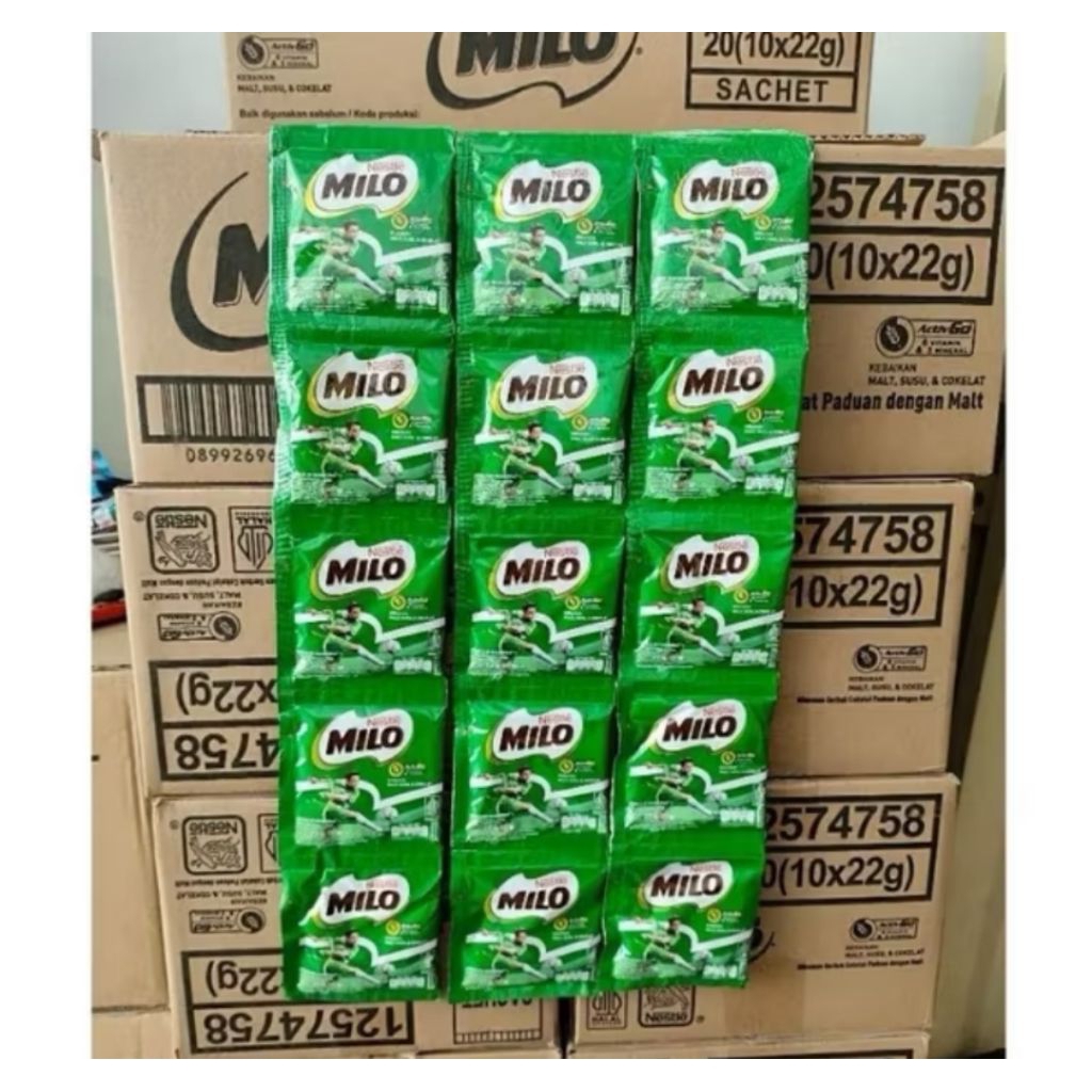 

MILO Susu Coklat Active Go 22gr 10 Renceng