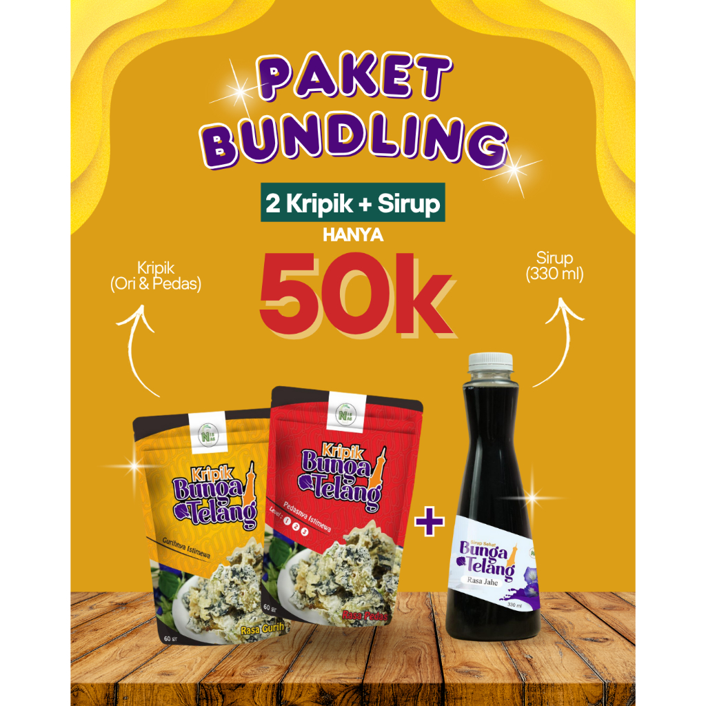 

PAKET BUNDLING (2 KRIPIK DAN SIRUP)