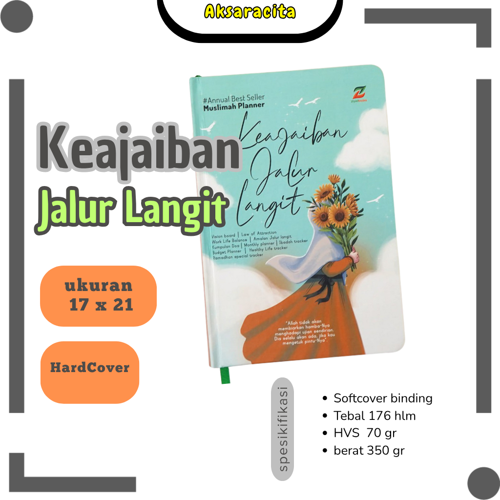 

Buku Muslimah Planner 2024 2025 2026 Jalur Langit Notebook Journal Book Jurnal Aesthetic