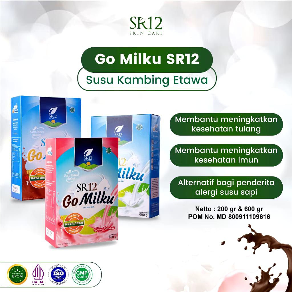 

Susu Etawa Gomilku SR12 Herbal - Go Milku Susu Bubuk Kambing Premium - Goat Milk Tidak Bau Prengus