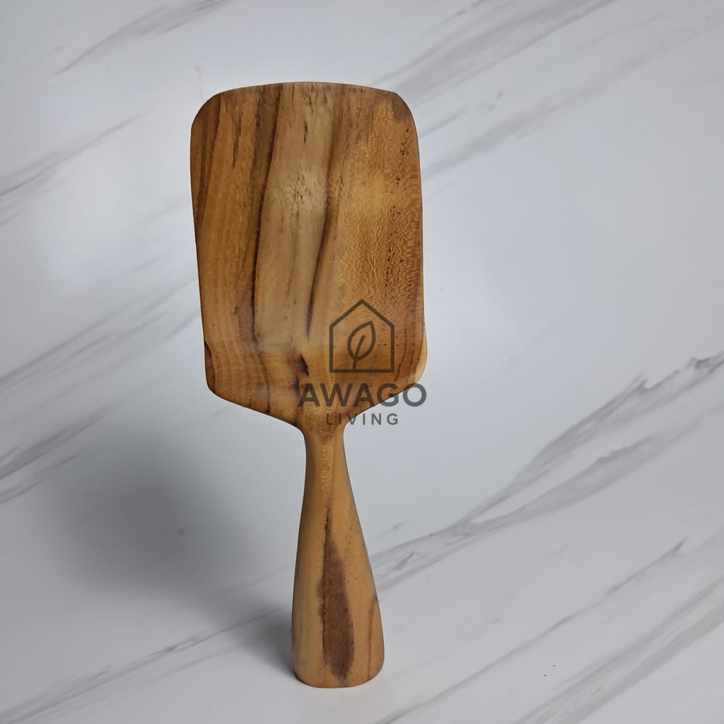 centong nasi kayu jati asli aesthetic foodgrade