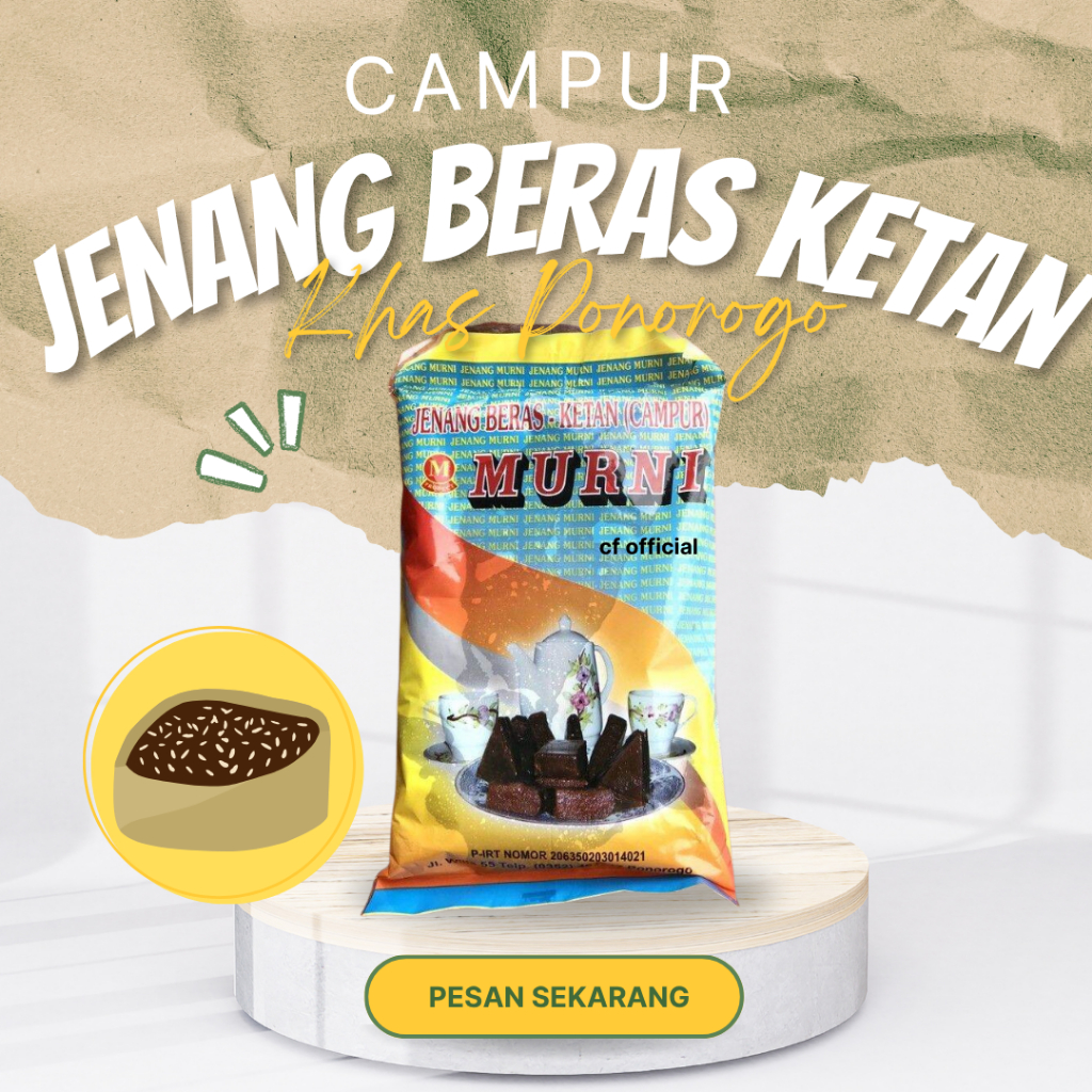 

JENANG BERAS - KETAN - CAMPUR MURNI - KHAS PONOROGO -CF OFFICIAL