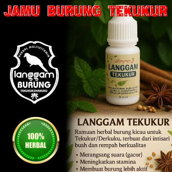 LANGGAM TEKUKUR KHUSUS BURUNG TEKUKUR/DERKUKU formula herbal pilihan 15ML