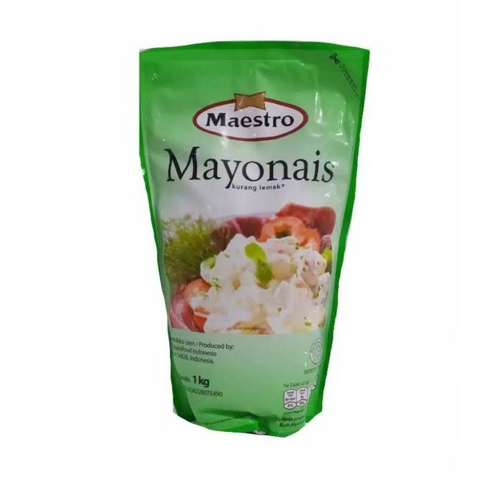 

[oddsolshop] pekanbaru/Maestro Saus Mayo Kurang Lemak 1KG Mayonnaise Sauce Saos Mayonais Halal