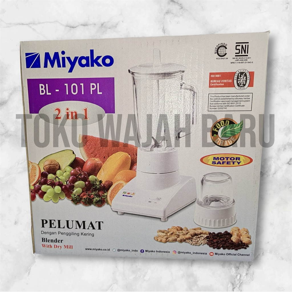 Blender Miyako BL 101 PL, Blender botol plastik, blender bumbu dan jus