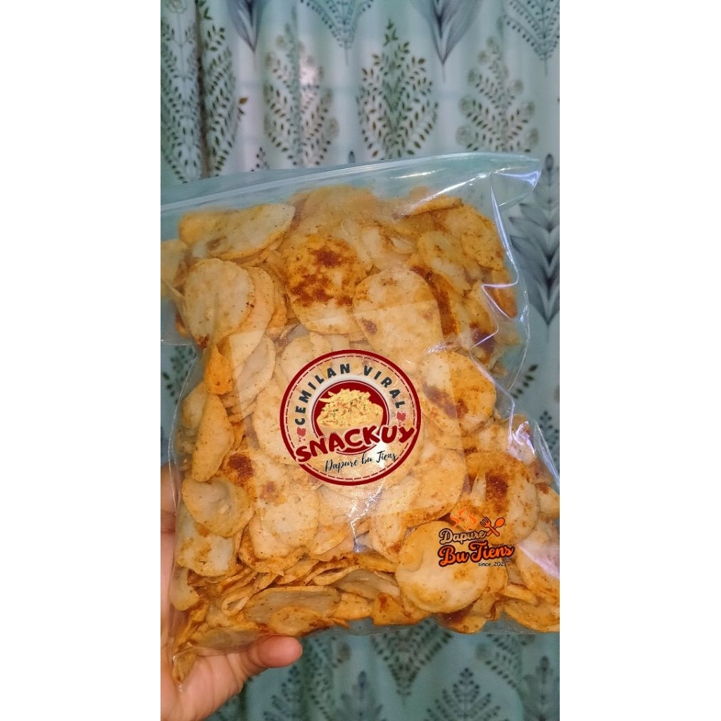 

Basreng Pedes 500gram||cemilan viral||Snackuy dapure bu Tiens