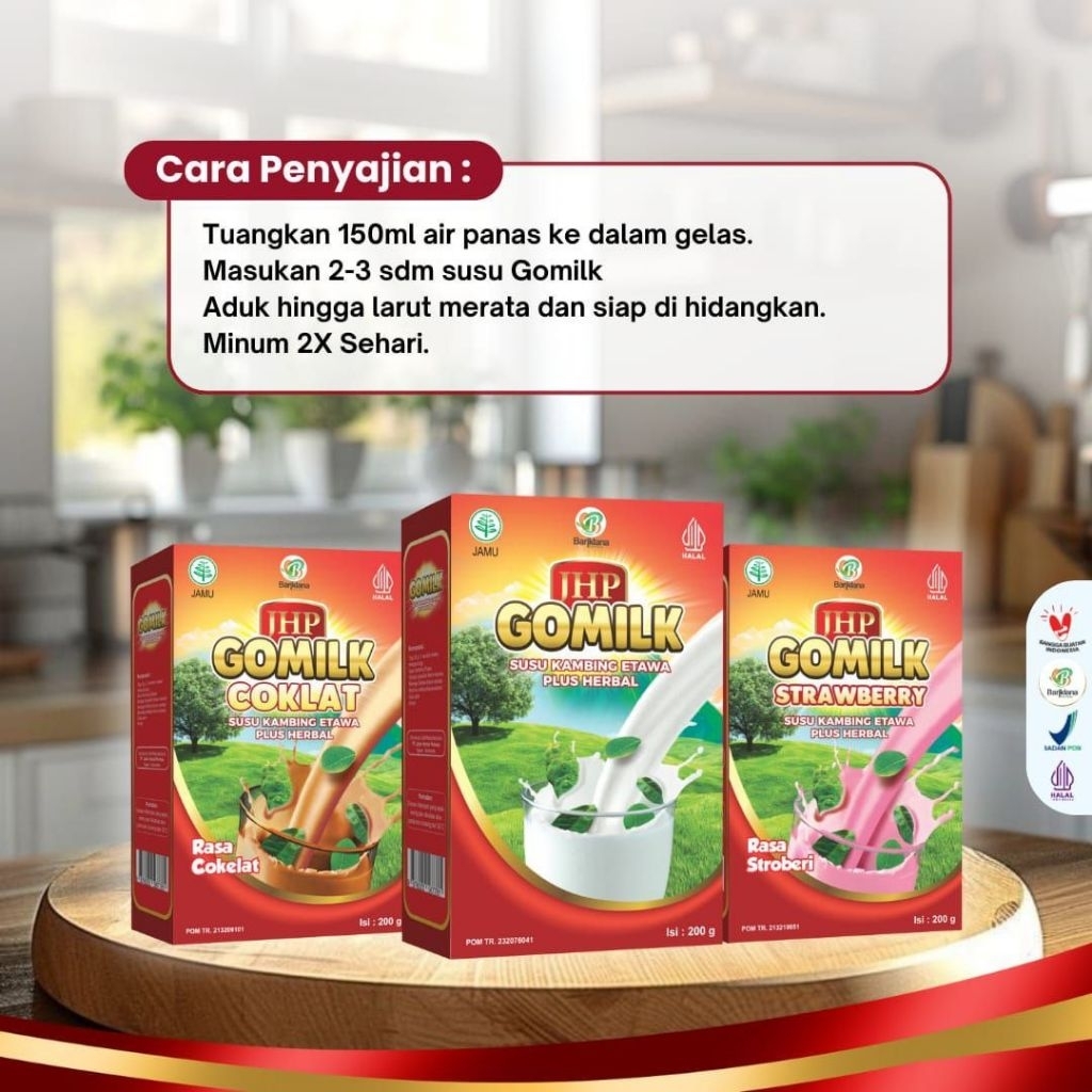 

Gomilk Susu kambing etawa.