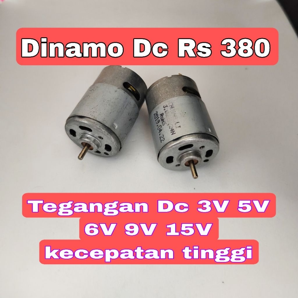 Dinamo Bintang DC RS380 RS 380 DC 3V 5V 6V 9V 12V 15V Torsi Kecepatan Tinggi