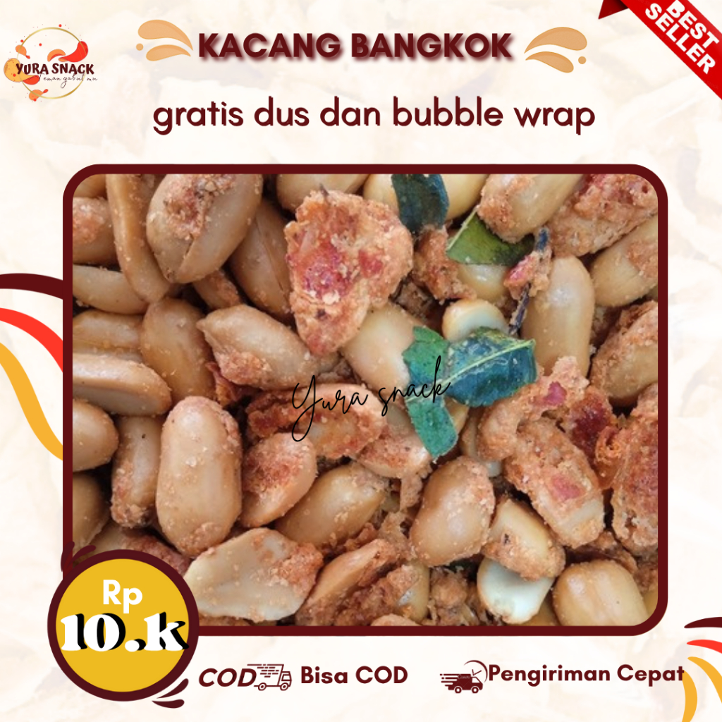 

Kacang Bangkok Gurih Pedas Daun Jeruk- Gratis Dus dan Bubble Wrap