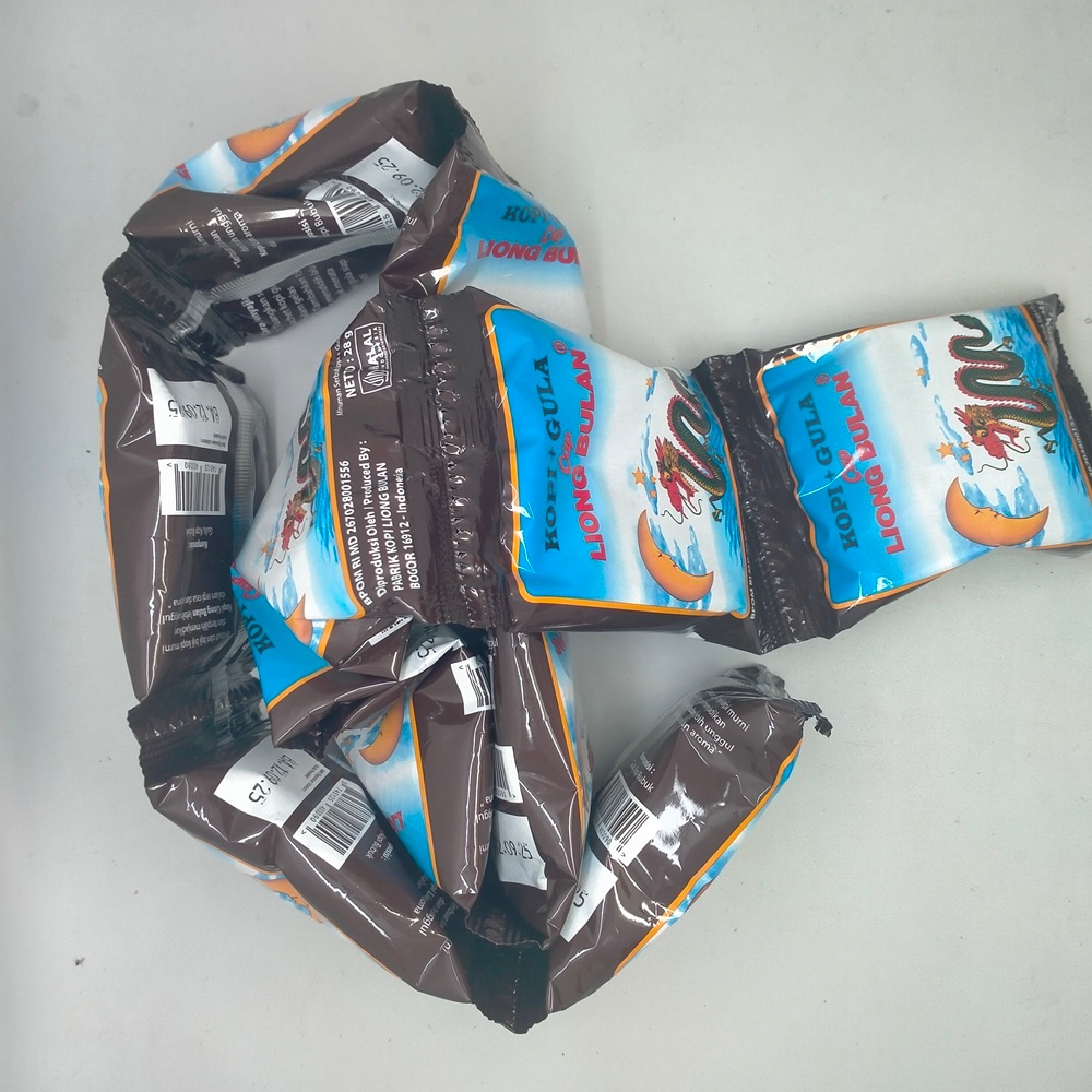 

kopi liong bulan plus gula 28gr isi 20 sachet oleh oleh bogor murah