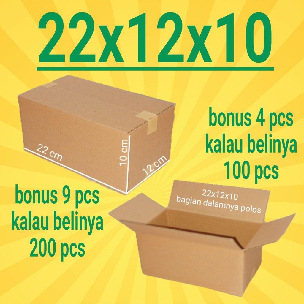

Kardus Packing Ukuran 22x12x10