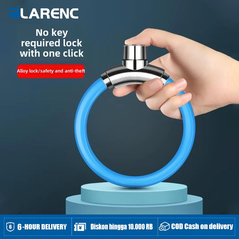 Kunci Cincin Sepeda Anti Maling Kunci Rantai Sepeda Tahan Air Kunci Sepeda Gunung Anti Geser Gembok 