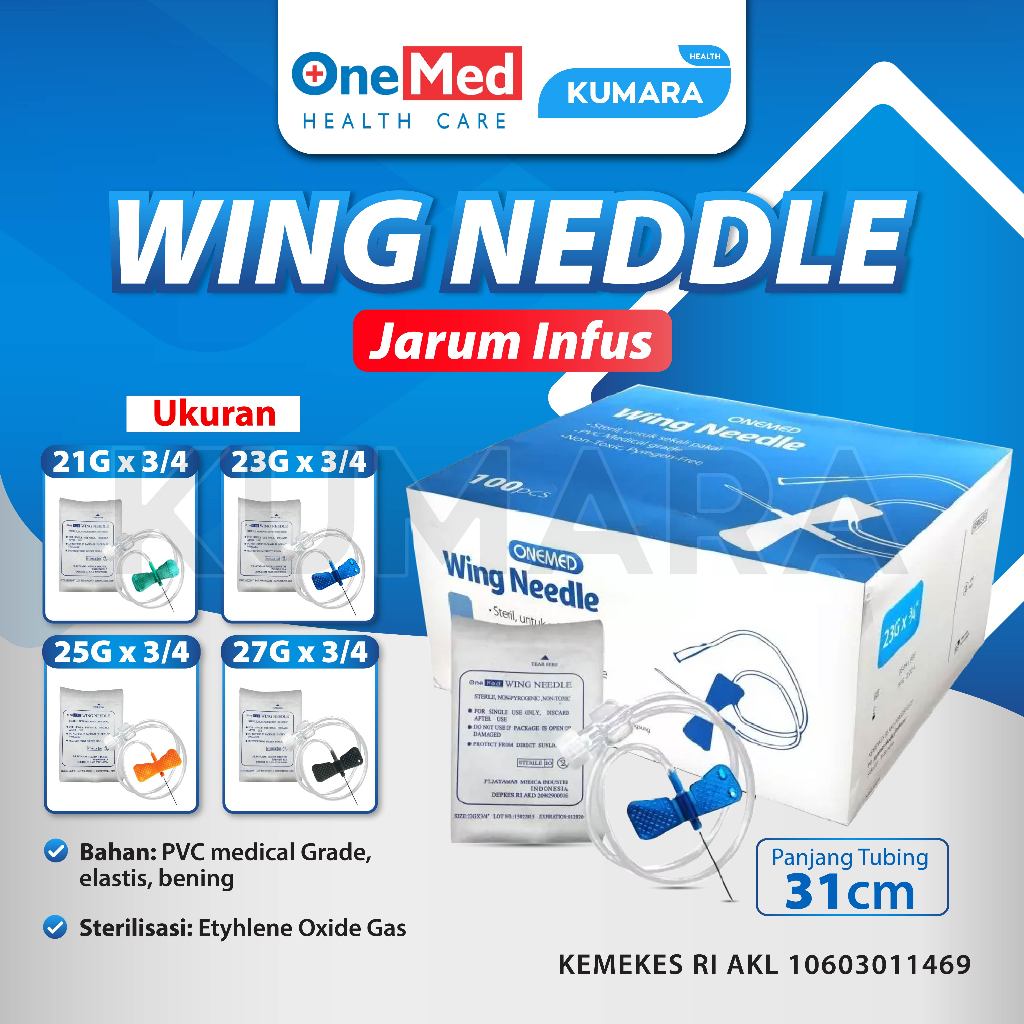 ONEMED - Wing Needle | Scalp Vein Set Pack | KUMARA