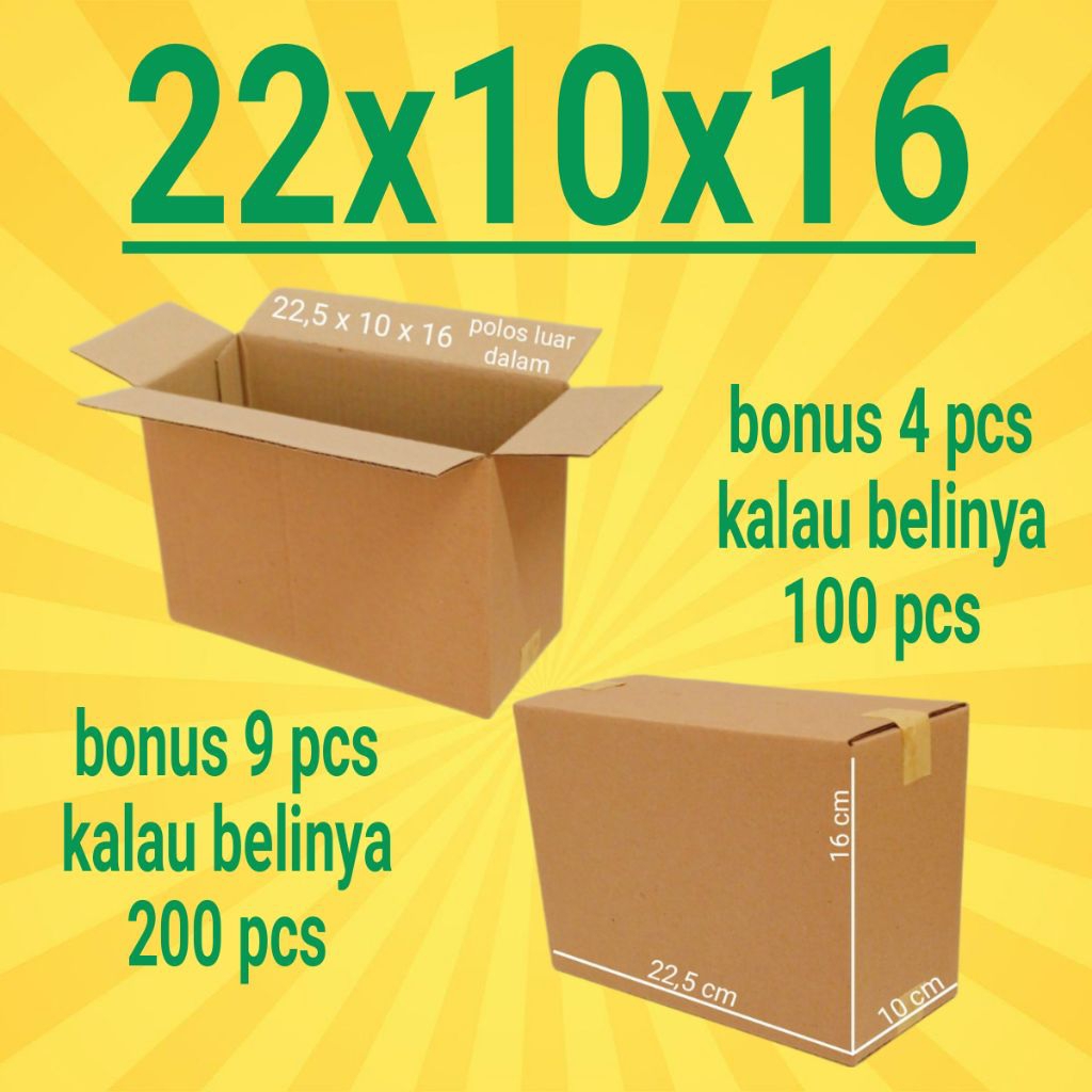 

Kardus Packing Ukuran 22x10x16
