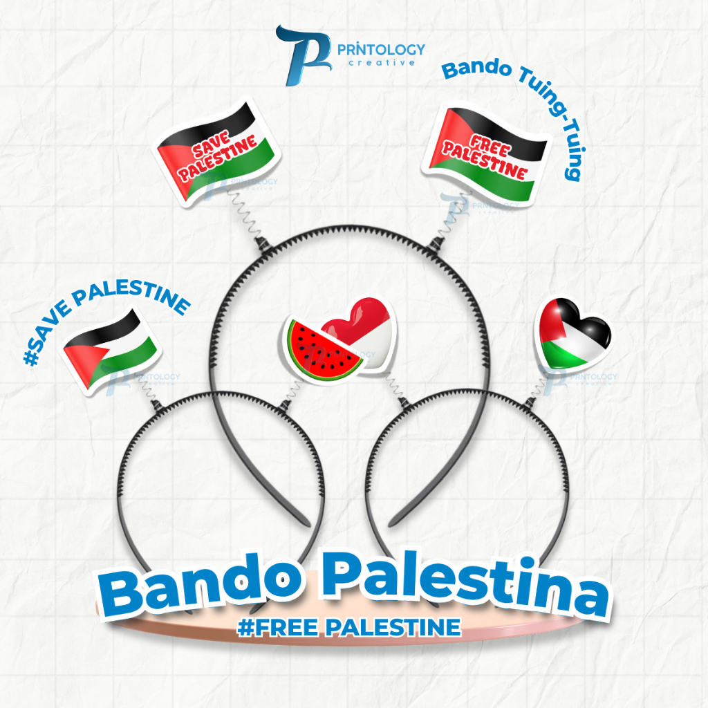 Bando Palestina Bando Bendera Palestina Bando Tuing Tuing Palestina Save Palestine Slayer Bandana Sc