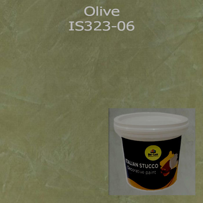 Cat Motif Semen Ekspos Italian Stucco - Olive