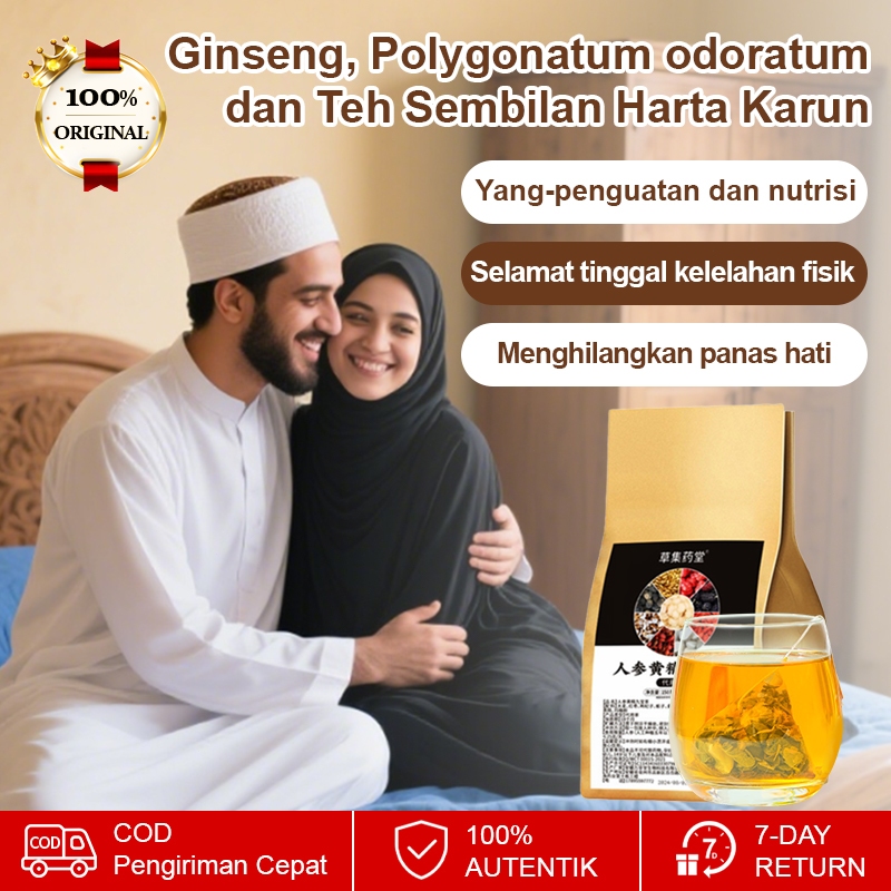 

❤️Beli 1 gratis 2❤️Teh Sembilan Herbal dengan Goji dan Ginseng (9 Jenis Herbal Tiongkok) Teh Polygonatum untuk Menyehatkan Ginjal Teh Herbal Kesehatan 100% Alami Teh Kesehatan Pria Meningkatkan Energi Pemulihan Cepat