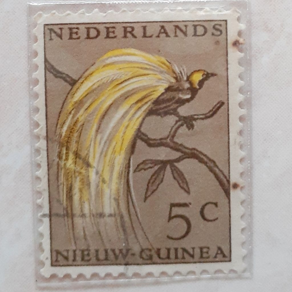 

Perangko Papua New Guini Belanda Paradise birds (Lesser Bird-of-paradise (Paradisaea minor)) Tahun 1954