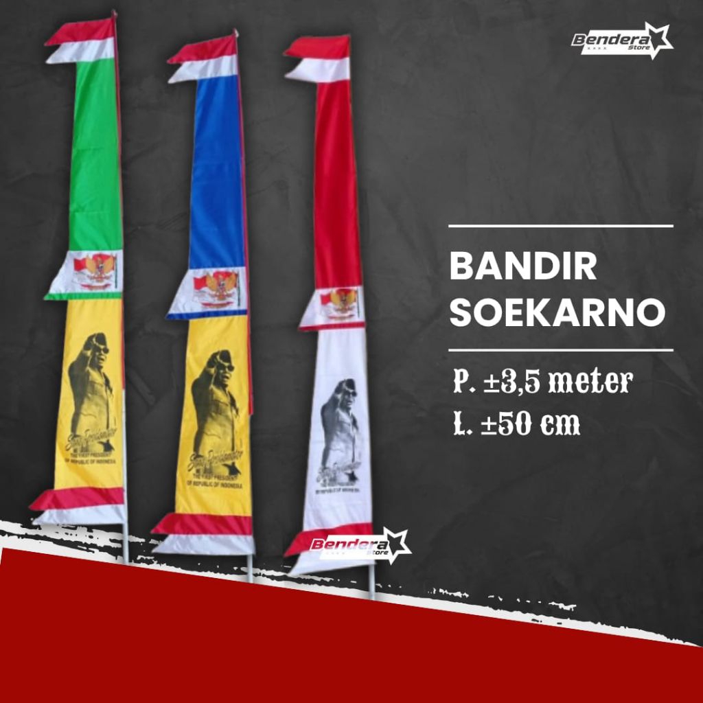 bendera bandir soekarno | umbul umbul soekarno