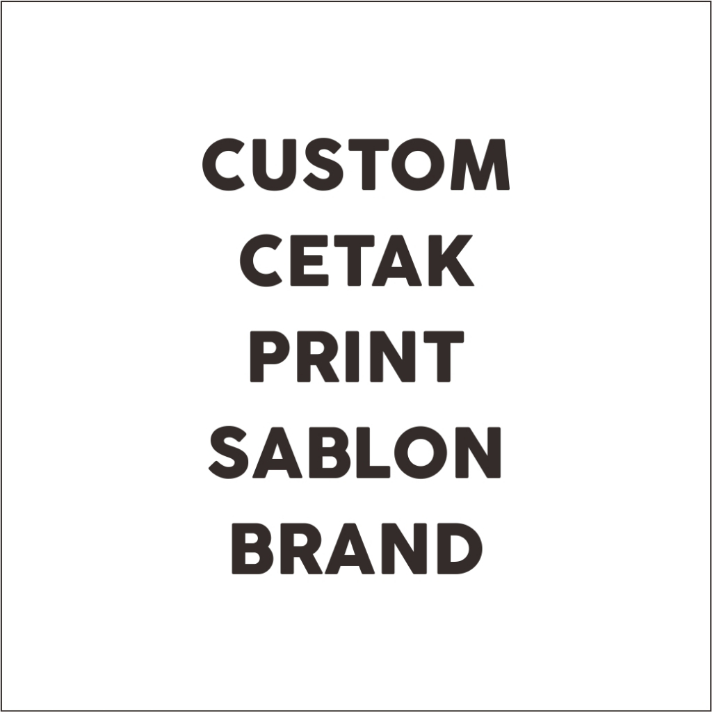 Custom dus Cetak Print Sablon brand sendiri