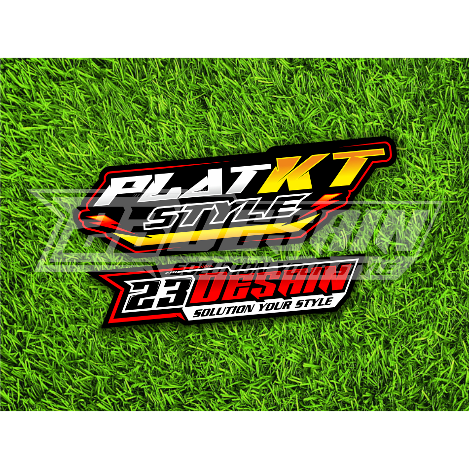 STIKER PLAT KT STYLE STICKER PLAT KT STIKER KT