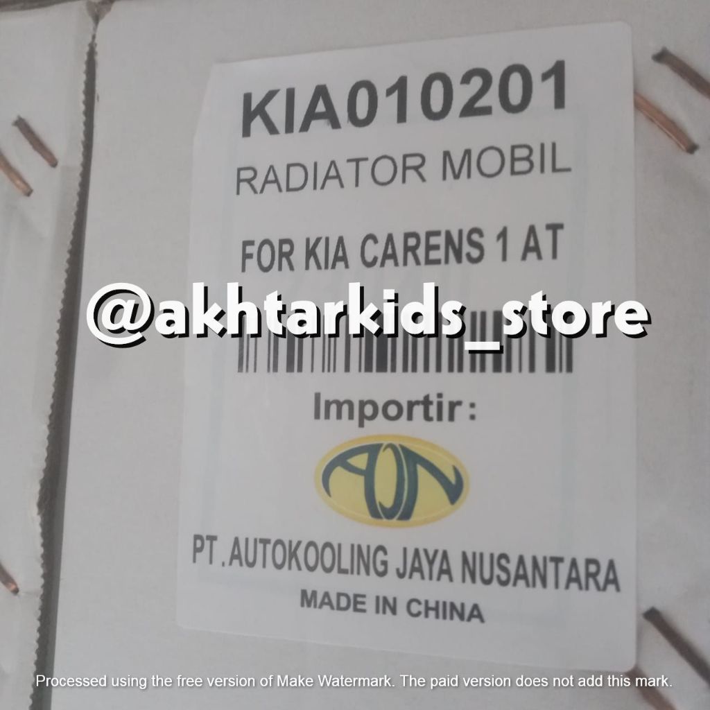 Radiator Kia Carens 1 Matic Runner