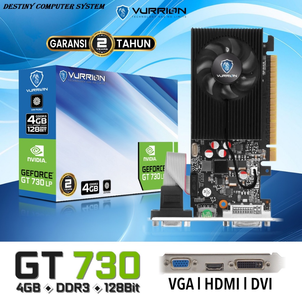 VGA Card Vurrion GT730 4GB DDR3 128Bit