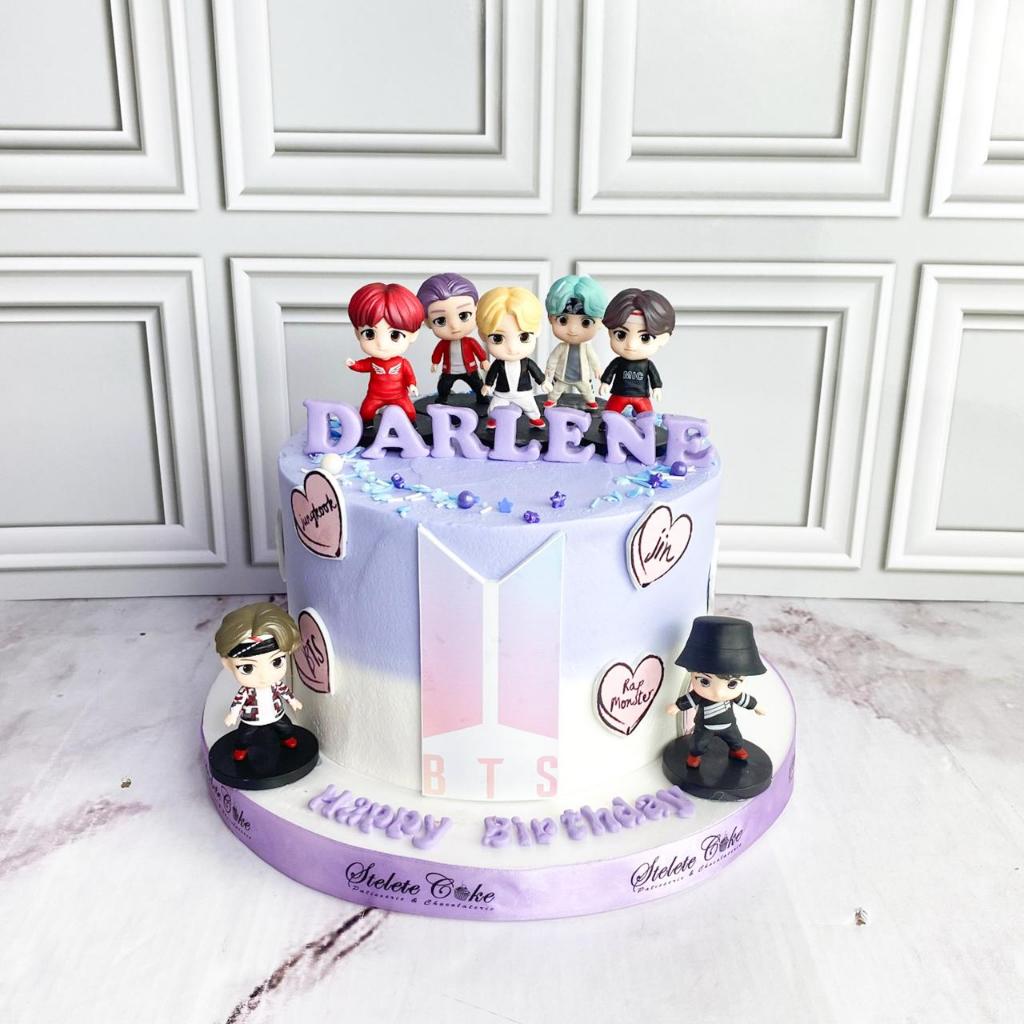 

Kue Ulang Tahun/Birthday Cake/Kue Ultah tema BTS/Kue Tema BTS/Kue Birthday Jakarta