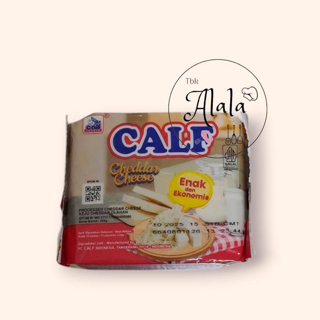 

Calf Cheddar Cheese 200 gr / Enak dan Ekonomis