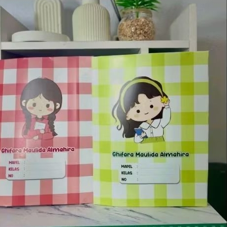 

Sampul Buku Aesthetic Custom Nama 10pc